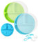 ANTUREBAY Assiette pour bébé - En silicone antidérapant - Pour bébé et enfant - Avec ventouse - Lavable au lave-vaisselle - Micro-ondes (Bleu&Vert - Avec couvercle)