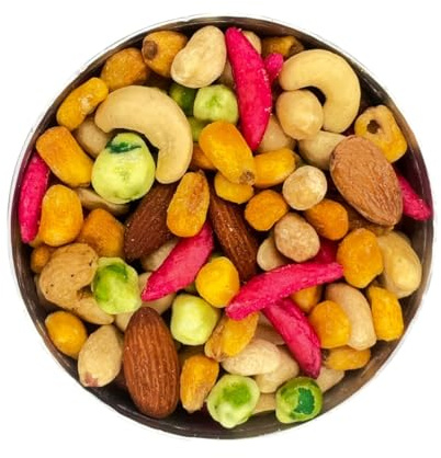 Berliner Nuss BarMix Berlin – Würzige Snack-Mischung mit Kakinotane, Wasabi-Erbsen & Edelnüssen – Frische Manufaktur-Qualität, eigene Rösterei - 5000g Sack