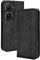 RankOne Étui Portefeuille pour ASUS Zenfone 10 / ASUS Zenfone 9 (5.9 inches), Étui en Cuir À Rabat Magnétique avec Fentes pour Cartes Le Noir