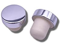 personalisierte Korken | Weinkorken personalisiert | Weinverschluss | Hochzeit | Firmenlogo | Sekt | Wein | Sektverschluss | Weinflaschenverschluss (Design 1, Silber)