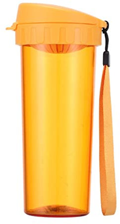 Wasserflaschen Trinkflasche Sportflasche 500ml Kaffeewasserflasche Tragbare Handliche Milchkunststoffabdeckung Widerstaner Direkter Trinkwasserschale Mit Tee Septumbecher Wasserflasche ( Color : D-Ora
