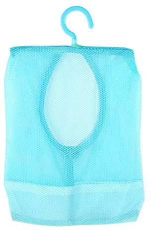 SEAFRONT Bolsa de Almacenamiento de Malla para Colgar, Cesta de Almacenamiento Multiusos para Baño, Organizador de Ducha, Calcetines, Medias, Sujetador, Ropa Interior, Organizador (Azul)