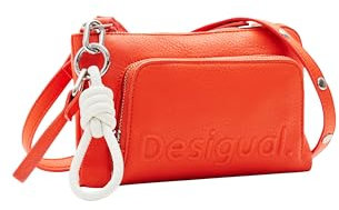 Desigual Women's Mone_Half Logo 24 Lis Tri-Fold Wallet, Orange
