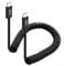 Cable Matters Coiled USB C Cable with 3A / 60W Fast Charging 0.3-1.2m, Support Apple CarPlay, Android Auto, USB C to USB C Charger Cable, for iPhone 16/15 Pro Max Plus, Galaxy S23, iPad Pro