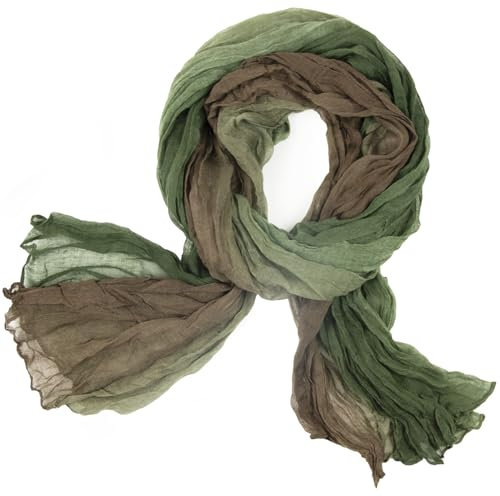 Gloop Damen Schal leichter Lang schal Tuch mit Farbverlauf Viele Farben，leichte für Frühling, Herbst, Winter, Schal, Wickeln