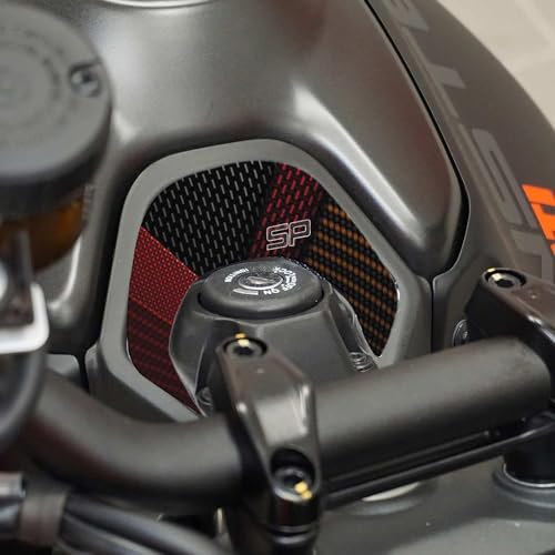 ADESIVO RESINATO EFFETTO 3D, PER MOTO COMPATIBILE CON DUCATI MONSTER 937 SP DARK STEALTH (PROTEZIONE ZONA CHIAVE)