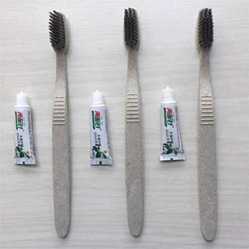 AURMOO 30 Stück Reisezahnbürste mit Zahnpasta, Reise Zahnbürste Set, Handzahnbürste, Einmal Zahnbürsten, Hotel Zahnbürsten, Travel Toothbrush, Einweg Zahnbürste für Camping Reisen, Einzeln Verpackt