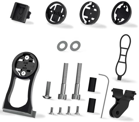 Out Front Bike Combo Mount - Bike Mount for Wahoo Elemnt,Wahoo Elemnt Bolt,Garmin Edge Bryton Rider Stages Dash Hammerhead Karoo,Cateye Cycling Computer, for Gopro and Bike Light