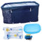 1 Satz Badewanne Für Erwachsene Großer Badeeimer Praktisches Bad Babybadewanne Tragbare Wanne Für Erwachsene Tragbare Badewanne Hause Badefass Tragbares Bad Oxford-stoff Blue MERRYHAPY
