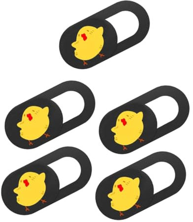 KICHOUSE 5stücke Webcam-Abdeckung Für Laptop Material Selbstklebend Mit Lustigem Huhn-Muster Passend Für Computer Tablet Und Pc Kamera-Schutz Vor Abhören