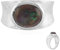 Cavill Mezezo Opal Ring aus 925 Sterling Silber mit 1,586 Karat ovalem äthiopischen Opal, modern gebürstet, eleganter grüner und roter Farbspiel-Silberring, 10x8 mm