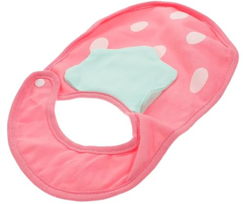 BESTonZON Strawberry Style Lätzchen Aus Baumwolle Wasserdichtes Spucktuch Für Junge Mädchen Ca Weich Und Hautfreundlich Für Jungen Und Mädchen Unverzichtbares Babyzubehör
