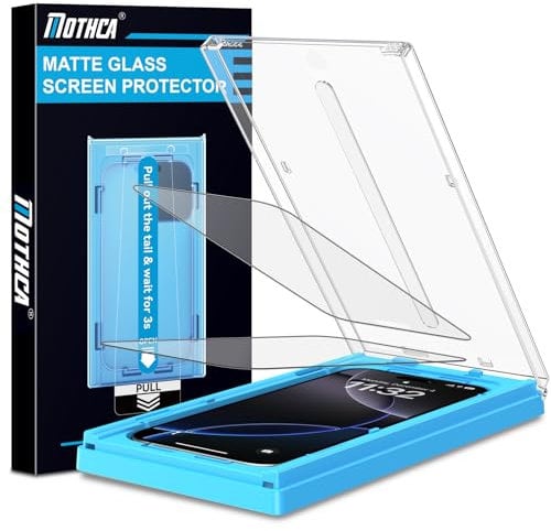 Mothca 2 Pack Matte Glass Screen Protector for iPhone 16 Pro Max, Anti-Glare & Anti-Fingerprint Tempered Glass Film, Case Friendly, Easy Install Bubble Free -Smooth as Silk, 6.9 inch