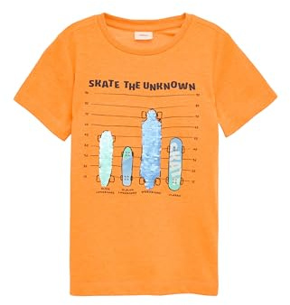 s.Oliver T-Shirt mit Frontprint und Wendepailletten