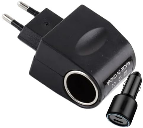 Mbiyhgta Feuerzeug-Stecker-Adapter, 12-Volt-Auto-Adapter,220 V auf 12 V mit LED-Anzeige, Feuerzeug-Konverter | AC/DC-Auto-Adapter, Kfz-Zubehör für Funksender, Telefone, Auto-Lüfter