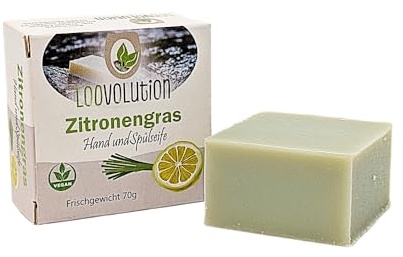 Loovolution Hand- & Spülseife Zitronengras mit Kokosöl | Natürliche, sanfte und feuchtigkeitsspendende Reinigung für Hände und Geschirr; erfrischend, für Camping und Zuhause.