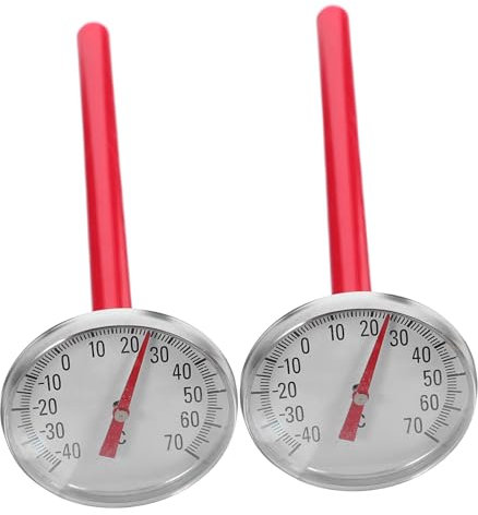 Ciieeo Lot De 2 Thermomètres De Climatisation De Voiture Rouge