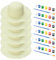 Sombreros de Fiesta de té, 6 Set de Sombrero de Paja Blanco Juego de Bricolaje Sombreros de Paja para niños con Pincel de Pigmento Arte de Arte Pintura de Suministros de Fiesta de té Regalos para niñ