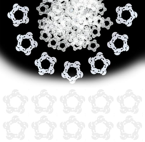 50 Pièces Pinces à Ballons en Forme de Fleur Portable, Clips Titulaire pour Ballons, Bande de Guirlandes de Ballons Blanc pour Mariage Anniversaire Décoration de Fête