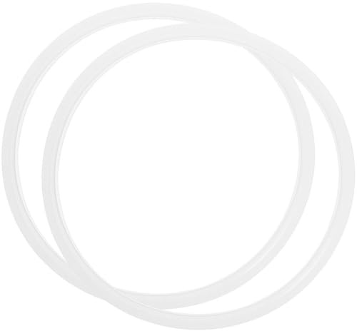 Homoyoyo 2Pcs Silicone Sealing Rings for Pressure Cooker 24cm Inner Diameter Tower Pressure Cooker Spare Parts High-Temperature Resistant Silicone Pot Gaskets