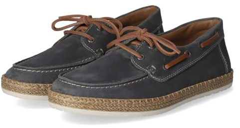 Rieker B5220-14 Herren Schnürschuhe Rauleder in blau - Gr. 40