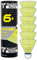 Talbot Torro Badminton Ball Tech 450, 6er Dose, Farbe: Gelb, Geschwindigkeit: Blau/Mittel, Premium-Nylonfederball, Federball Shuttle, Nylonshuttles, für Indoor & Outdoor Federball & Badminton