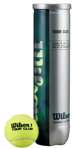Wilson Tennisball Tour Club 4er Dose, gelb, T1146