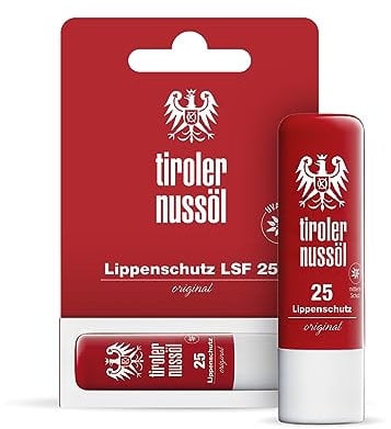 Tiroler Nussöl Lippenpflege orignal LSF 25, 1er Pack (1 x 5 g)