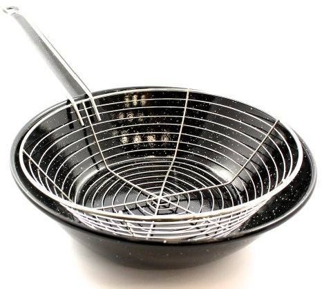 paelleras EL CID emailliert Bratpfanne Cazuela W/Korb