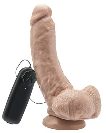 Get Real Dildo 8 Inch w. Balls Vibrator er Pack(x)