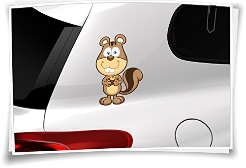 Autoaufkleber Sticker Kinder Aufkleber Kindername Baby Junge Mädchen Boy Girl Eichhörnchen