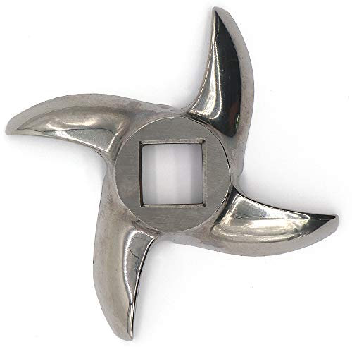 VTurboWay Cuchilla de acero inoxidable para picadora de carne número 22