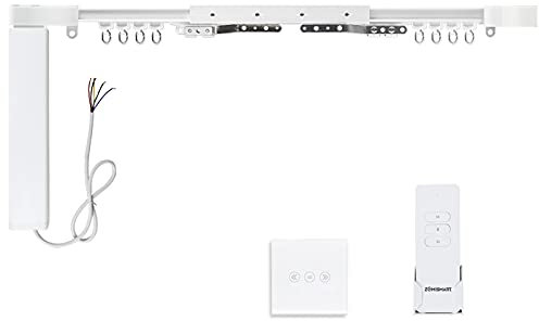 zemismart Automatische Vorhang System Vorhang Spuren motorisierten Rutsch-Schatten-Motor mit WiFi-Jalousien Schalter kompatibel Alexa Echo Sprachsteuerung von Google Home angepasste App-Steuerung (3)
