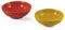 Baita Glazed Set 2 Salatschüsseln groß orange und gelb mittel
