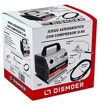 JUEGO AEROGRÁFICO CON COMPRESOR D-40 DISMOER