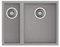 Teka 115260030 - Fregadero de cocina (granito, cuadrado, 560 TG, color gris)