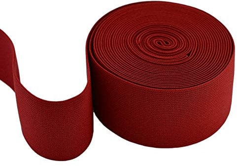 maDDma 5m Gummiband 50 mm breit Oeko-Tex Gummilitze elastisches Band Bekleidungsgummi Farbwahl, Größe:50 mm, Farbe:rot