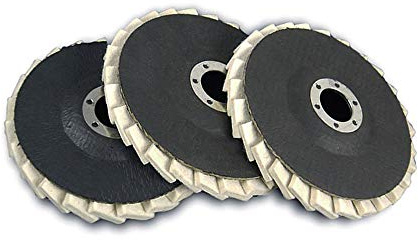 Polishing Discs 125mm, Grinder Discs Grinding Wheels, Felt, Serrated Washer(2 PCS)