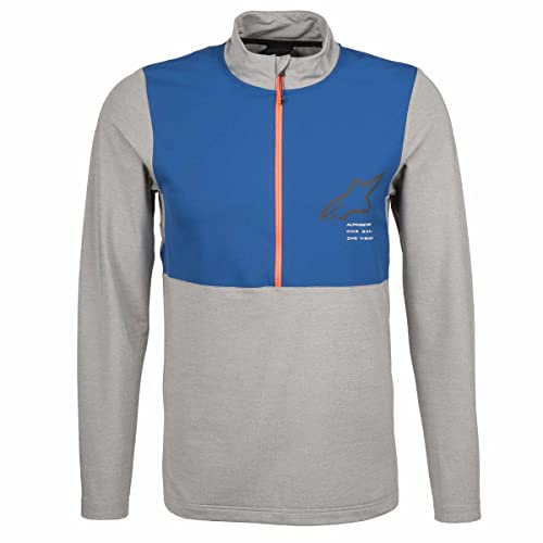 Alpinestars MTB-Jersey Langarm Nevada Melange Gray Mid Blue