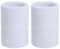 Handgelenk-Schweißband – 10 cm (4 Zoll) Sport-Armbänder, elastische Sport-Armbänder, Dicke Cotto-Armbänder für Gymnastik, Basketball, Tennis, Fußball (1 Paar) (Blau) (White)