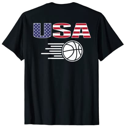 Amerika Basketball Fans Trikot - USA Flag Sport Bball Lovers T-Shirt