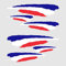 Autodomy Set 6 Aufkleber Stickers Frankreich Französische Flagge Sport Racing Tuning | Aufkleber Frankreich für Auto Motorrad Scooter Quad ATV Helm Fahrrad