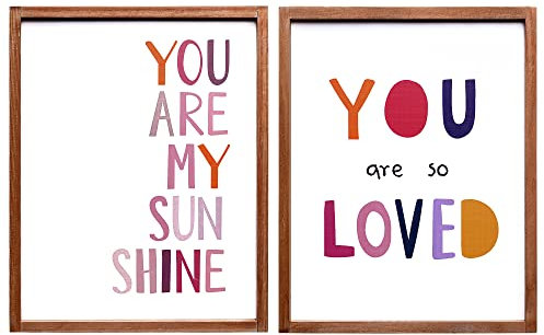 Gerahmtes Wandkunst-Poster, Motiv Boho You Are My Sunshine You Are My Sunshine You are so Love, 2er-Set, Boho-Kunstwerk, Boho-Liebhaber, Geschenke, Dekorationen für Zimmer, Klassenzimmer