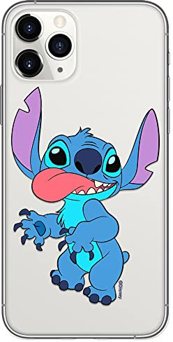 ERT GROUP mobile phone case for Iphone 11 PRO MAX original and officially Licensed Disney pattern Stitch 012 optimally adapted to the shape of the mobile phone, partially transparent