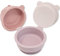Bubba Bear 3 Stück Silikon Baby Schüssel mit Saugnapf, Rutschfest Breischale Baby Set mit Absaugung, Mikrowellengeeignet Silikon Baby Schälchen für Babybrei, BPA Frei Kinderschüssel für Kinder