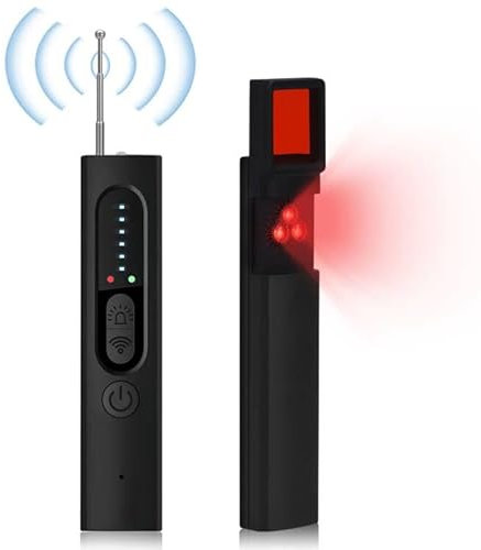 HONGNIX Wanzen Detektor RF Wireless Hidden Camera Detector 5 Stufen Empfindlichkeit für Innenbereich Spy Anti-Aufnahme Detektoren Scanner de Localisation GPS für Home Office Hotel