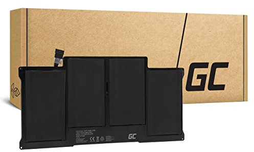 Green Cell A1496 A1405 A1377 Akku für Apple MacBook Air 13 A1369 A1466 (2010, 2011, 2012, 2013, 2014, 2015, 2017) Laptop (7200mAh 7.6V Schwarz)