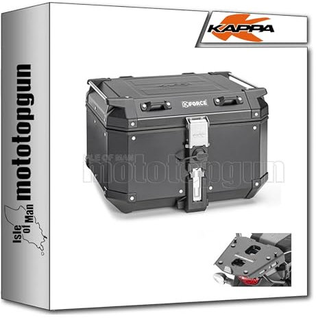 kappa kfr480b + kra7713 koffer kfr480b + trager alu schwarz kompatibel mit ktm 1290 super adventure r 2021 2022 2023 mototopgun