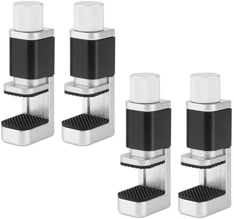 4 Pezzi Clip in Metallo Regolabile, Morsetto di Fissaggio Regolabile Fissaggio Schermo LCD per Smartphone, Computer, Laptop, Tablet