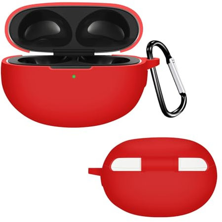 GMUJIAO Custodia per Realme Buds Air 5 PRO,Silicone Liquido Custodia,Realme Buds Air 5 PRO Custodia Protettiva,Custodia Protettiva in Silicone[Antiurto]-Rosso